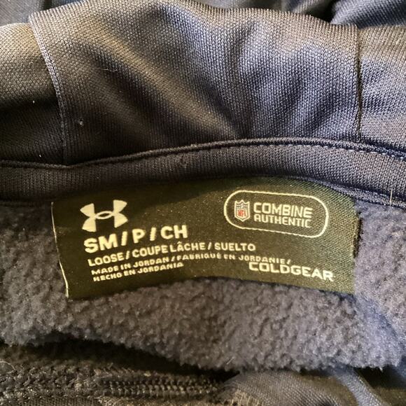 Patriot’s Under Armour Navy Ladies S/P Sweatshirt with Logo on Left Chest NWOT - Picture 4 of 5